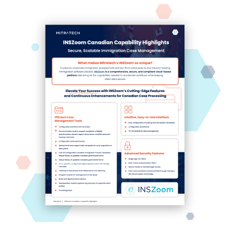 INSZoom for Canadian Case Processing